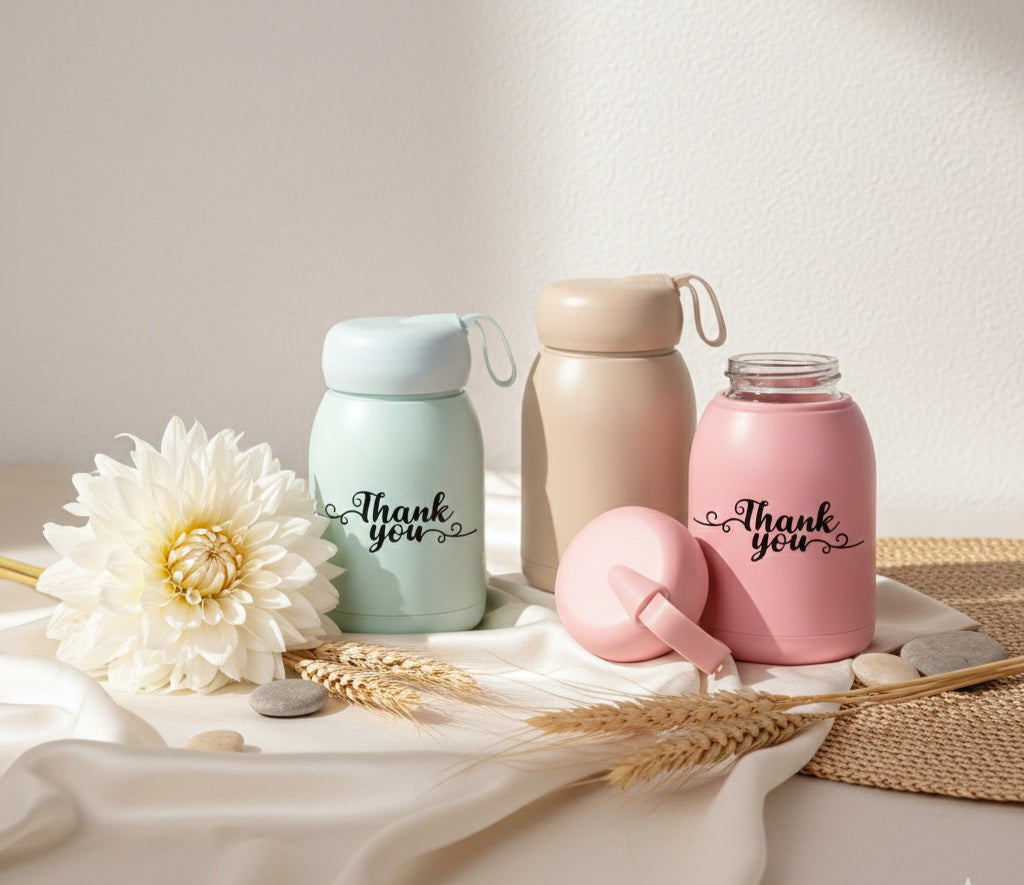Pastel Glass Flask
