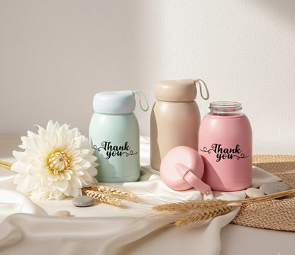 Pastel Glass Flask