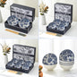 Ceramic Double Bowl Set