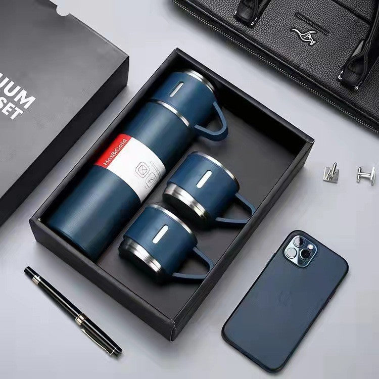 Vacuum Flask Set with Cups